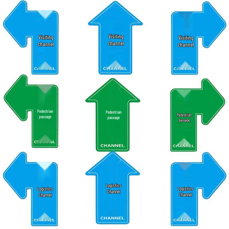 Bingyu Directional Arrow Floor Decal 30x40cm