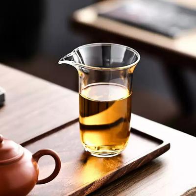 150ml Klarglas Teetasse Japanischer Stil Hitzebeständige Fair Cup Teezeremonie Haushalt Kung Fu Tee-Set Zubehör 2025 Neu