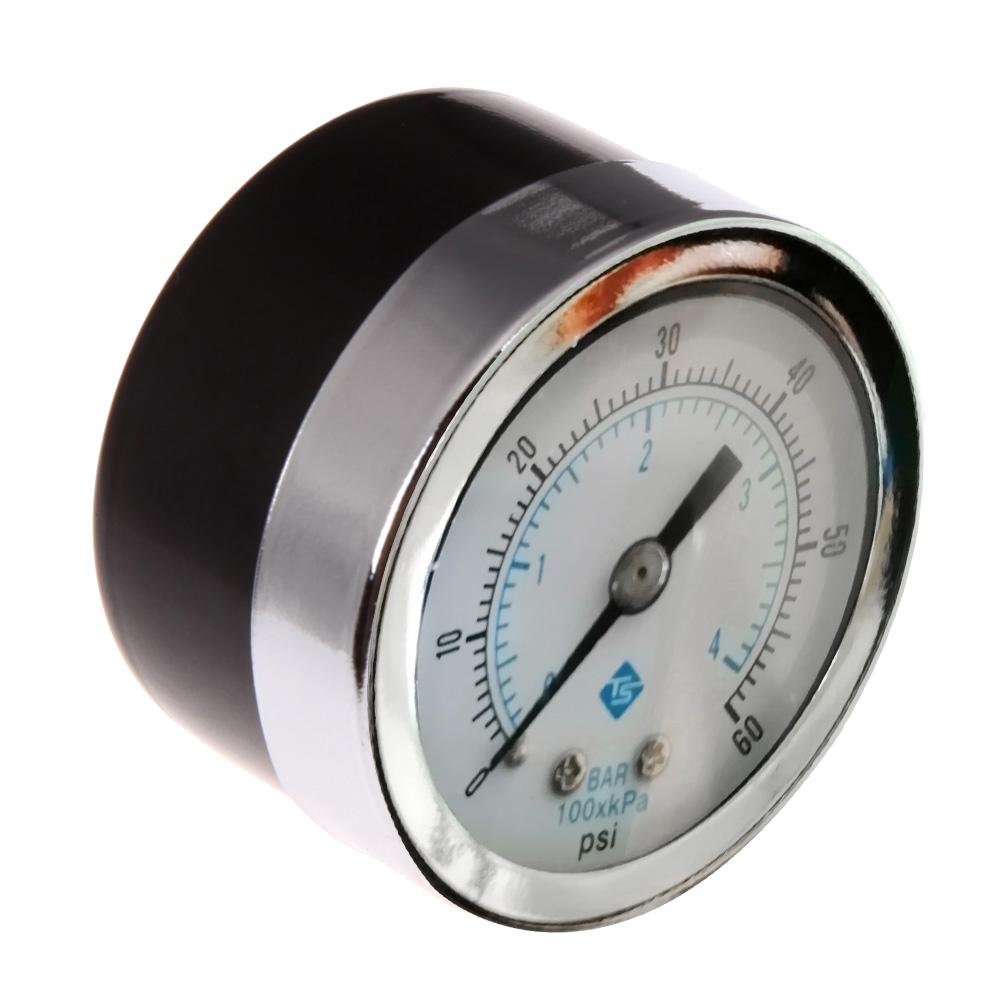 1/8inch NPT Air Compressor Hydraulic Pressure Gauge 0-60 PSI Air Compressor Hydraulic Vacuum Gauge Pressure Tester