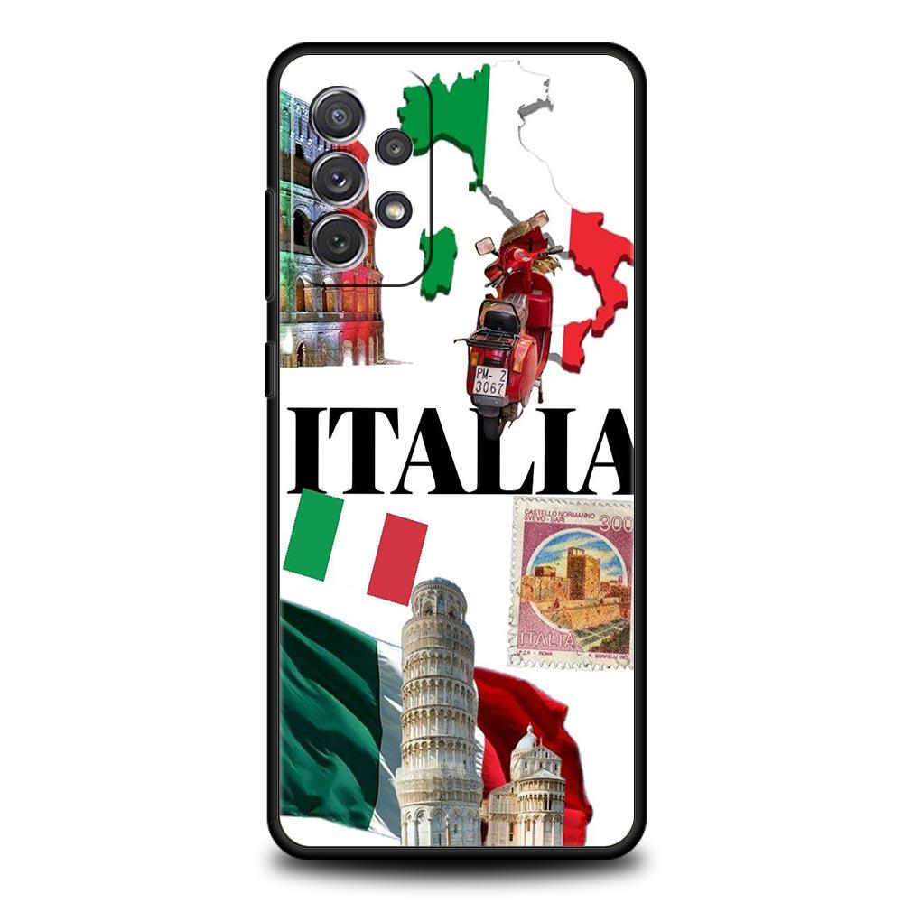 

Phone Case For Samsung Galaxy A17 A15 A13 A51 A71 A41 A31 A21S A07 A03S A05 A35 A55 A23 A25 A33 A53 A73 5G Cover Italian flag Galaxy A17 5G