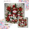 New Arrival 5D DIY Full Circle Diamond Painting "Christmas Snowman" Embroidery Cross Stitch Home Decoration Gift
