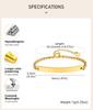 Personalized Name Bar Bracelet for women,Engraved Stainless Steel ID Bracelets, free engraving love gift
