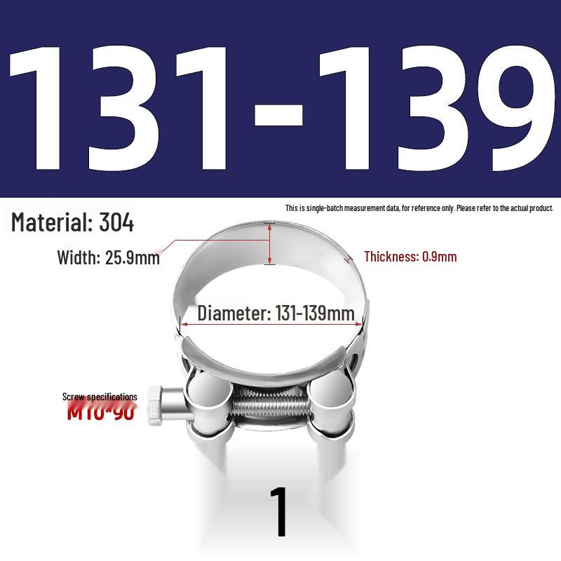 304 Stainless Steel Heavy Duty European Band Clamp for Water Pipe Fixation