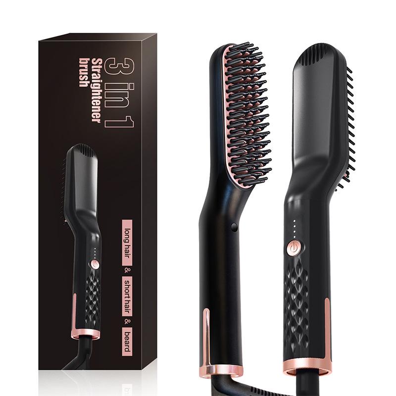 Multifunctional Men's Beard and Hair Straightener Comb