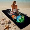Proof Beach Towel with a Sally Face1 Pattern - Soft,absorbent,quick-drying,machine Washable - Perfect for Swimming,camping,bathing