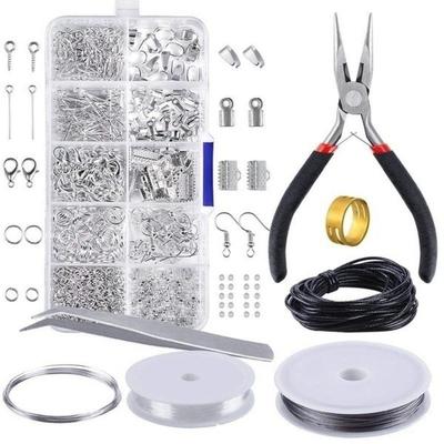 Juego de Herramientas para Hacer y Reparar Joyería Alicates Cordón para Cuentas Iniciador Cuentas de Semilla DIY Accesorio Pulsera Suministros