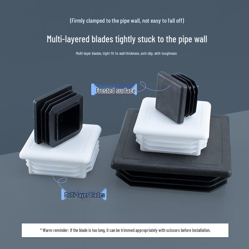 OIMG 25x25mm Square Plastic Furniture Leg Caps