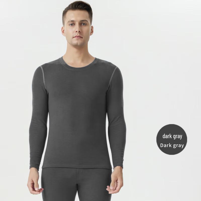 

Мужской кашемировый шелковый комплект с круглым вырезом