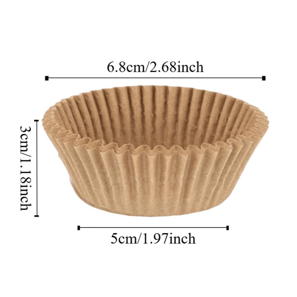 100 PCS Colorful Non-stick Cupcake Liners Food-grade Greaseproof Baking Cups Unbleached Parchment Paper Muffin Liners Baking