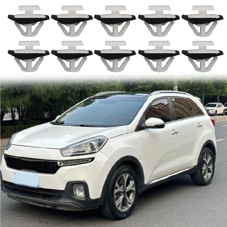 20pcs Rocker Panel Retainer Clips Auto Accessories Quick Installation Plastic Car Rivet Clips with Sealer