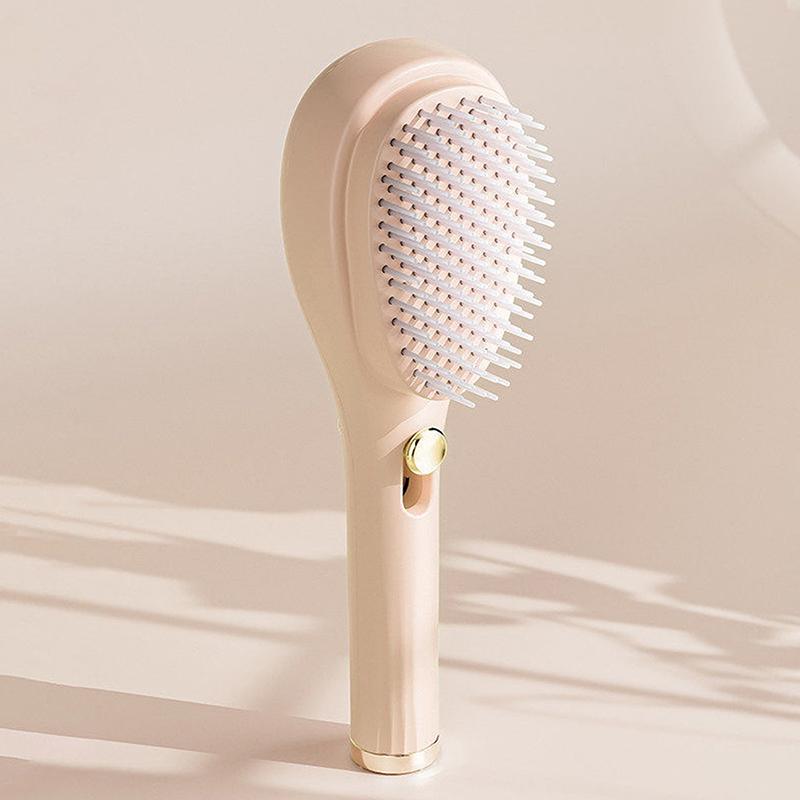 Brosse à Cheveux Démêlante Auto-Nettoyante Avec Picots Doux de Massage Et Élimination des Cheveux en Un Clic Pour la Maison, le Voyage, les Soins Capillaires Quotidiens