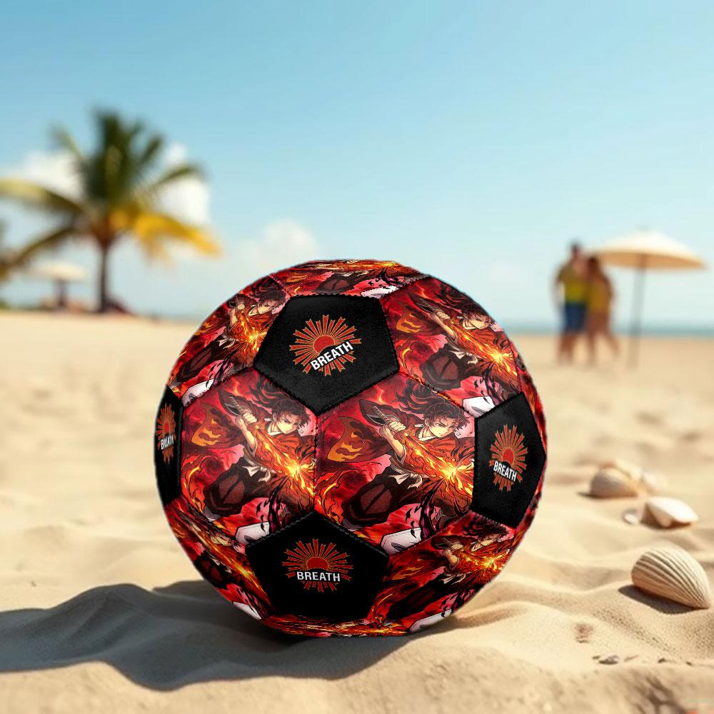 1pc Demon Slayer Kimetsu no Yaiba Soccer Ball Size 5 Indoor Soccer Ball Fashion Colorful Backyard Game - Great For Sports Fans Gift HE33