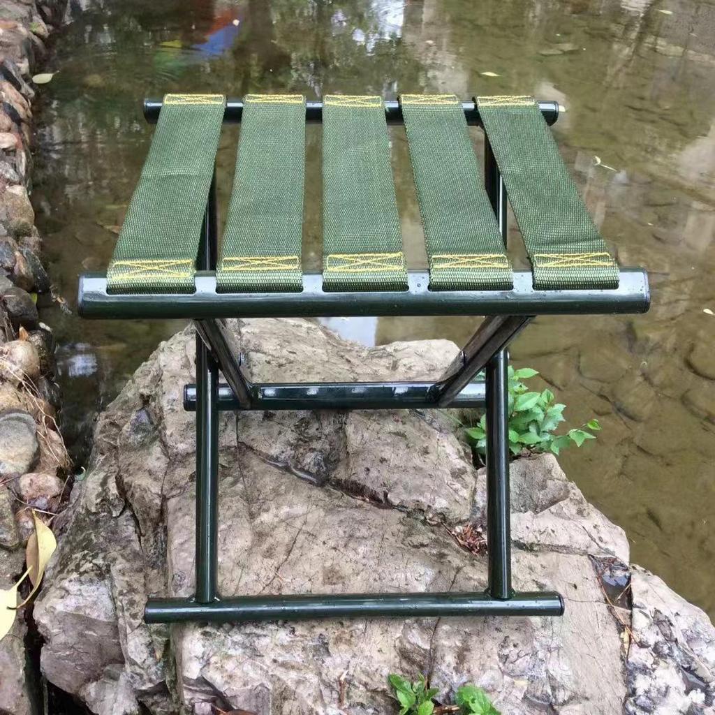 Outdoor Oval Tube Folding Stool: Portable Stool for Fishing & Travel