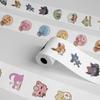 500pcs Roll Cartoon  Stickers Kawaii Anime Eevee Diy Book Laptop Decals Decoration Stiker Children Reward Toy Girl Gift