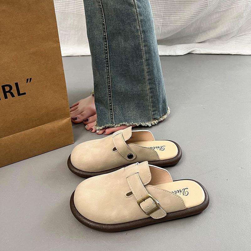 Fashion House Slippers Fashion Summer Girls Flat Slippers Outdoor Children's Causal Slip-on Shoes Boys Beach Versatile Open-toe