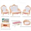 Mini Home Miniature Kitchen Bathroom 1:12 Scale Doll Living Room Dollhouse Furniture Set  Kids Toys