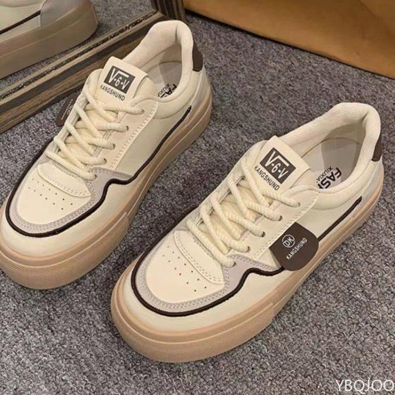 New Spring Summer Women's Breathable Thick Soled Fashionable Sneakers Round Toe Simple Comfortable Versatile Sports Shoes