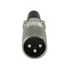 P676 3 Pin Male Plug Head Microphone Cable Mixer Plug