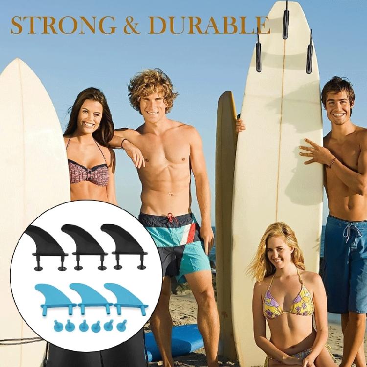 3 Pcs Durable Surfing Fins and Screws Set TPU Soft Tops Surfs Fins Replacement