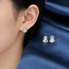 Elegant Gourd Stud Earrings: 2025 Niche Design, Sterling Silver, Light Luxury for Women