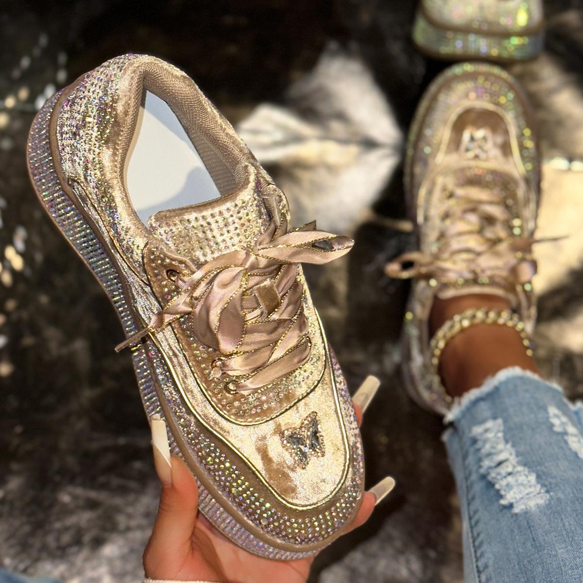 

Модные женские кроссовки на весну и осень, дышащая повседневная обувь, женские модные кроссовки на толстой подошве, противоскользящие, женские zapatos de mujer 40 золотой