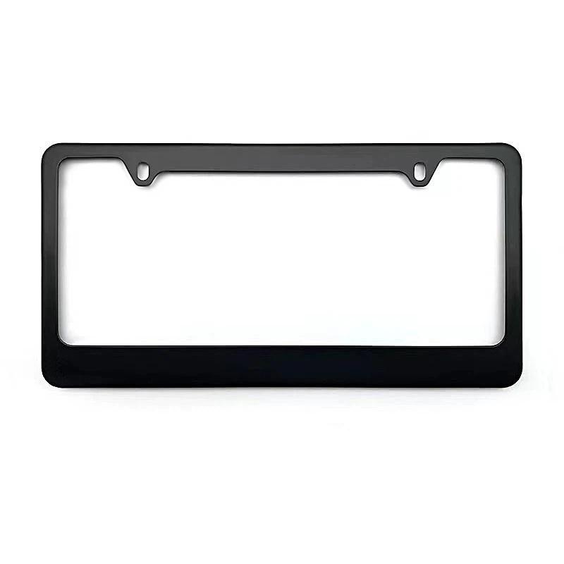 Black Silver Bracket W/ Screws Universal American License Plate Frame Auto AccessoryFiber Number Plate TAG Cover For Front Rear