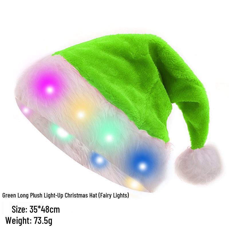 Festive Plush Christmas Hat for Adults & Kids - Perfect for Holiday Parties & Decorations