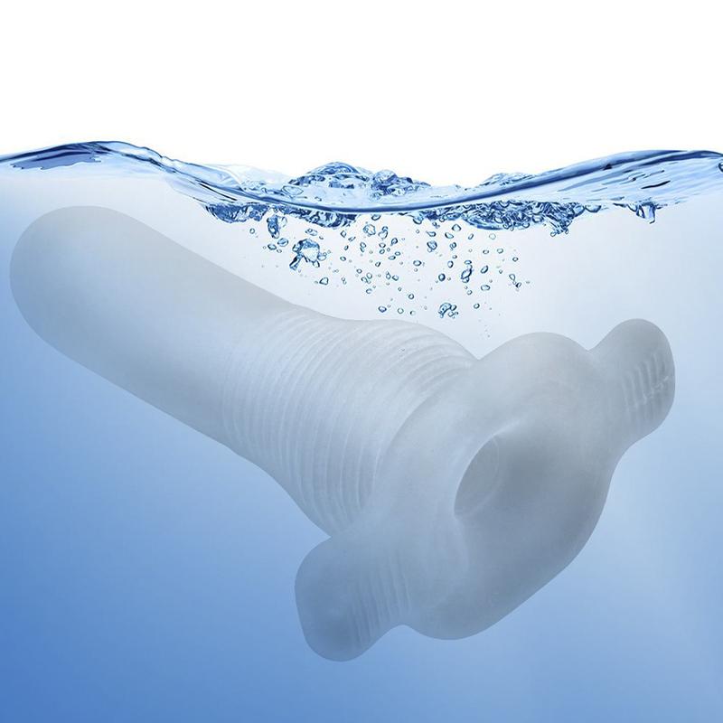 Hollow Dildo Anal Plug Penis Enlargement for Men Cock Extender Women Vaginal Butt Expander Spikes Condoms Sex Toys Couple Erotic