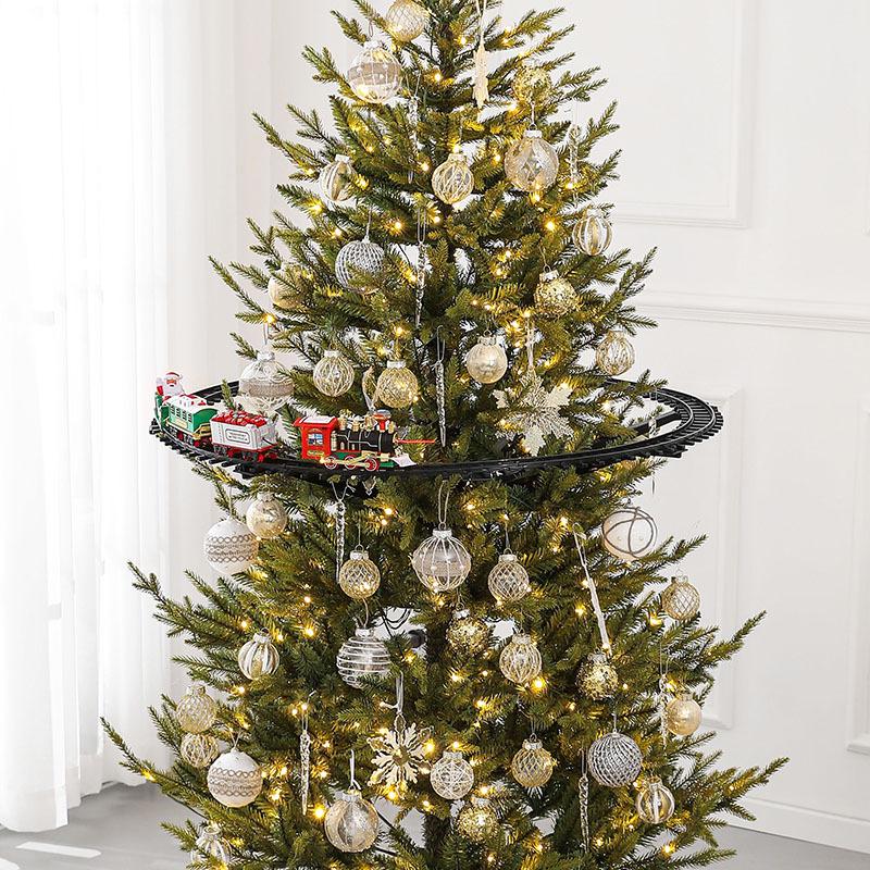 Electric Luminous Hanging Track Train - Christmas Decoration Toy for Kids