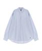 Bajal Vz Logo Big Oversized Oxford Stripe Shirt Sky Blue