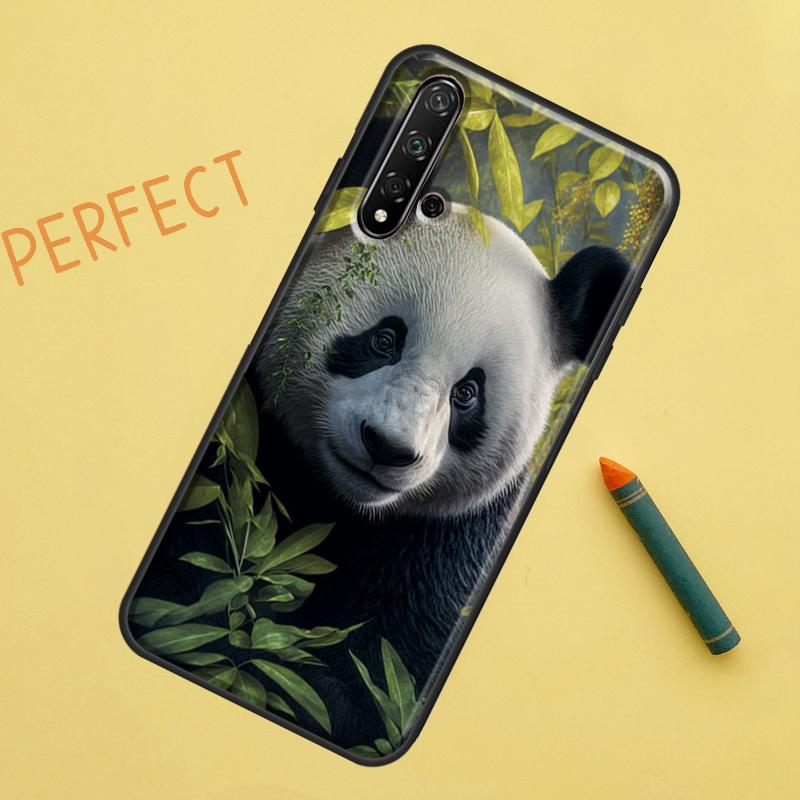 Panda Animal Cute Bear For Huawei Nova 8i 12i 11i 12s Y73 Y72 Y61 Y91 Y90 Y70 Y60 9 10 SE P30 P40 Lite P60 Pro Case