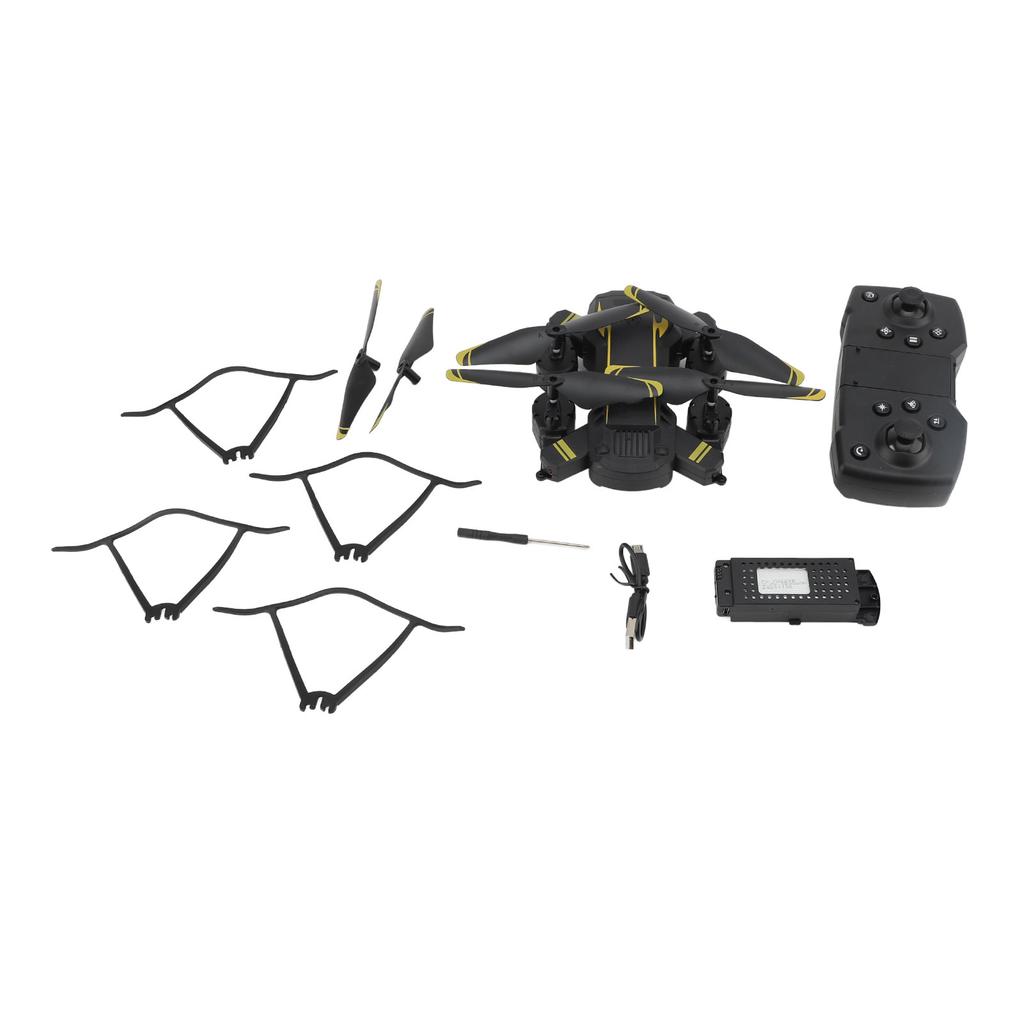 Drone with Dual Camera HD Obstacle Avoidance Intelligent Hover Hollow Cup Motor WiFi Foldable RC Drone for Adults