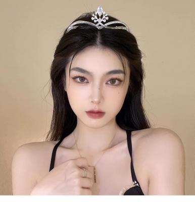 Princess Crown 18th Birthday Headdress Bridal Crown Children's Decorative Hairband Hairpin Photo Performance Headband Women