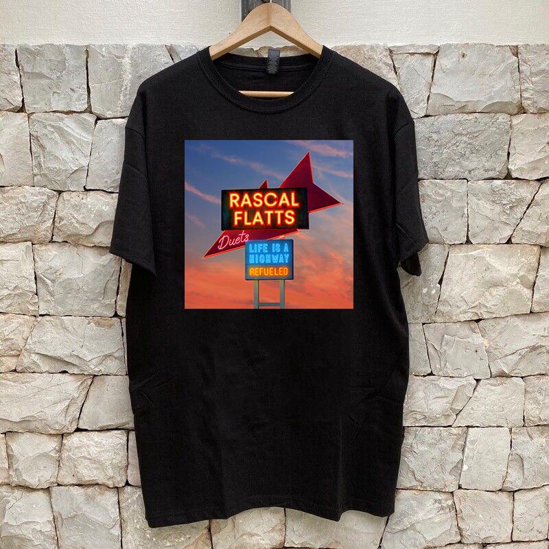Life Is A Highway Refueled Duets Rascal Flatts Band T Shirt Full Size S5xl S