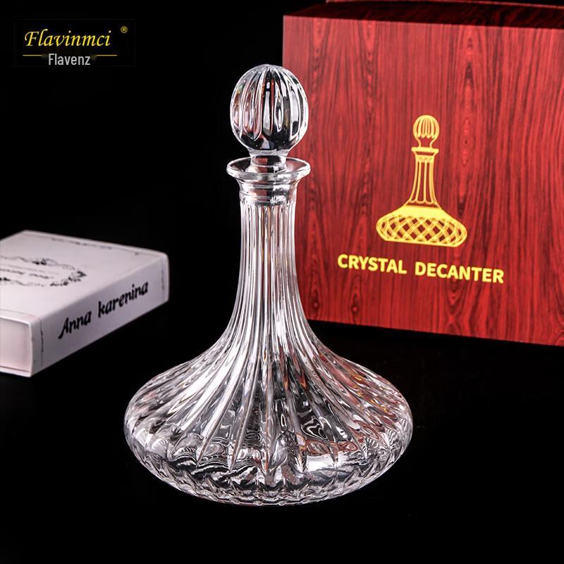 Flavinmci Křišťálová Diamantová Karafa se Sadu s Víčkem