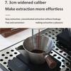 Practical Espresso Filter Cup With Handle and Scale Stainless Steel Milk Ounces Cup With Measurement Marks