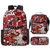 Spider-Man Schoolbag Three-piece Set Student Large-capacity Storage Backpack Outdoor Portable Backpack