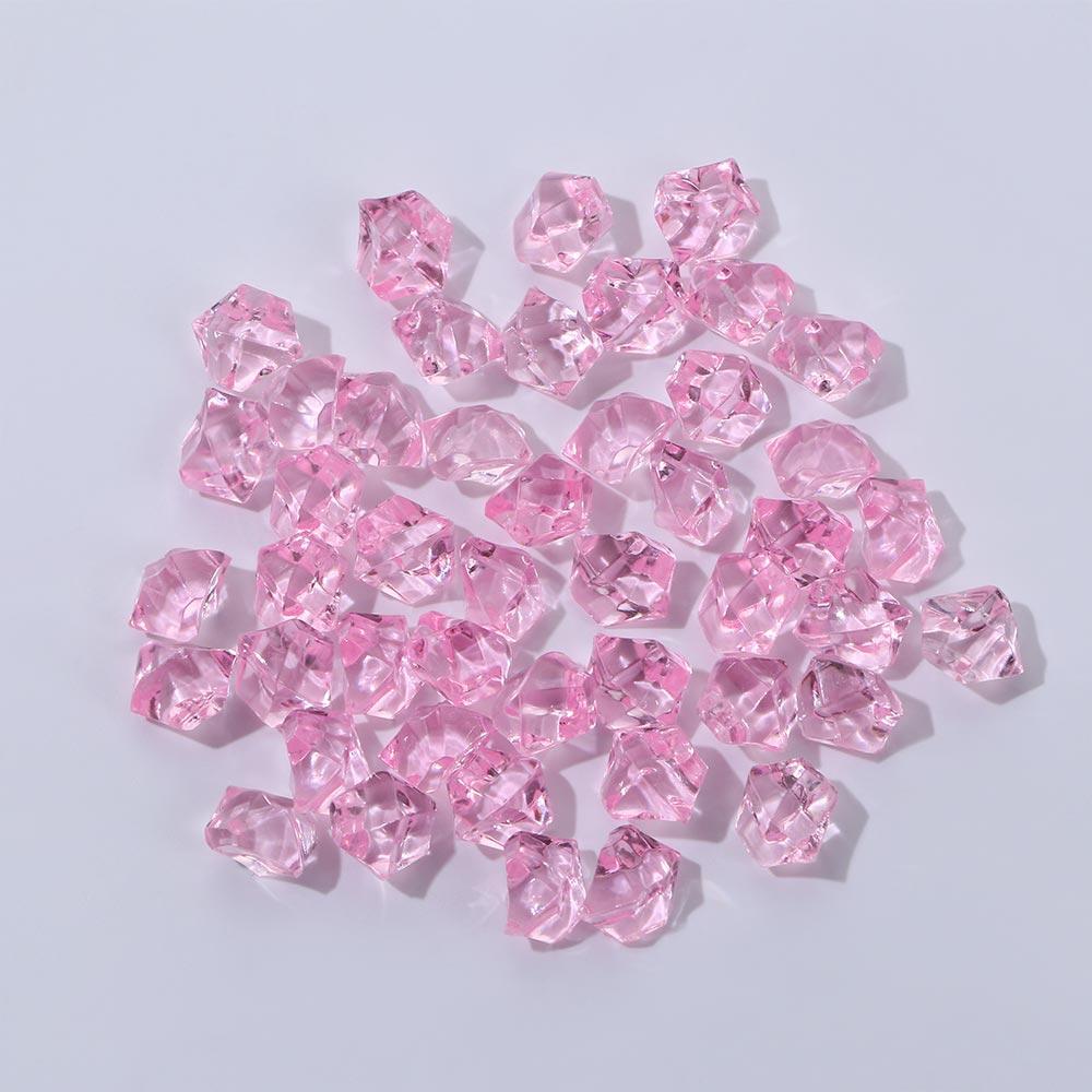 Barevné 50ks/sáček Ozdoby Křišťálové Kostky Ledu Akvarijní Krajina DIY Řemesla Kamínky Umělé Kameny Kočičí Hlava Výplň do Vázy