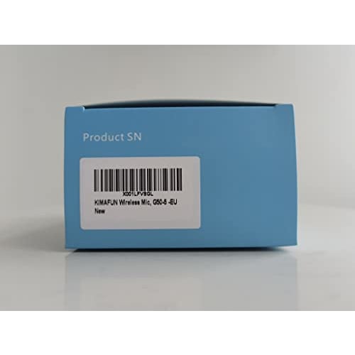 KIMAFUN G50-5 Wireless Lavalier Microphone for iPhone/iPad, Plug & Play, Instant Connection, Noise Reduction, 360 Sound Collection, Recording, No App