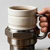 Spark Plugs Mug Creative Car-Themed Coffee Cup with Insulated Stainless Steel Liner Unique Gift for Auto Enthusiasts & Mechanics