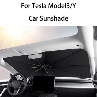 Slnečná clona na čelné sklo auta Kryt slnečnej clony na predné okno pre Tesla Skladacia clona na predné okno auta Príslušenstvo pre Model Y/3
