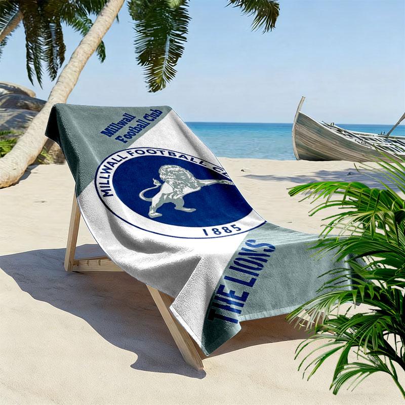 Millwall logo Beach Towel, Large Soft Quick Dry Towel for Beach Camping Swimming