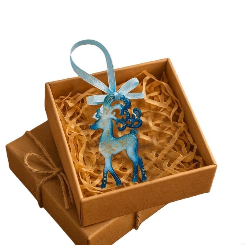 1 Piece Christmas Holiday Ornament Reindeer Snowflake Resin Waterproof Easy Install Suitable Various Themes Decors