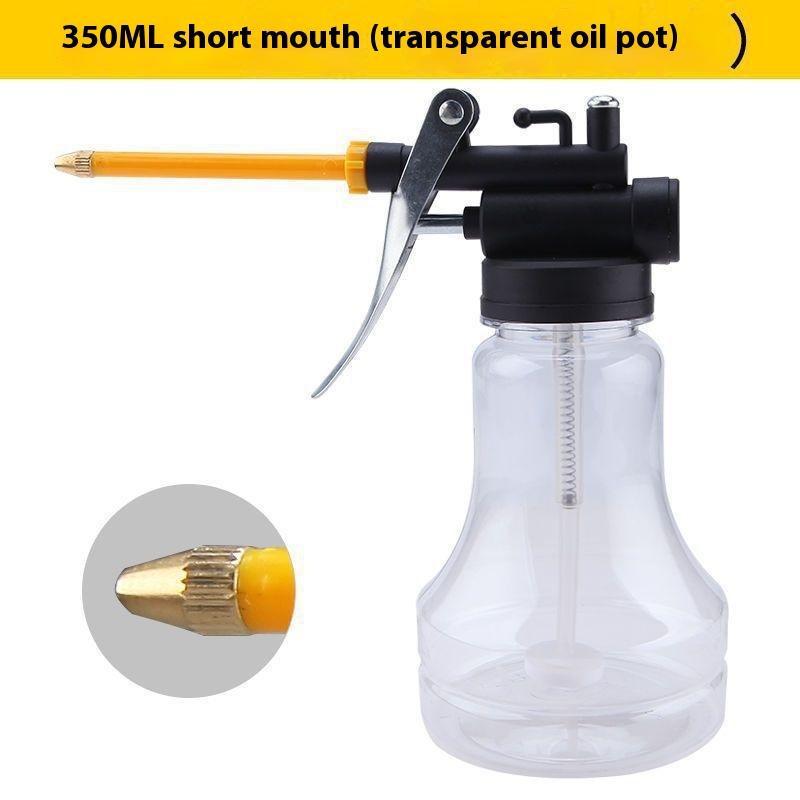 1 Piece Transparent Oil Can Oiler 250Ml/350Ml Lubrication Oil Plastic Machine Pump High Pressure Pump Oiler Grease Gun