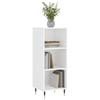 VidaXL Buffet blanc brillant 34,5x32,5x90 cm bois d'ingénierie 828710