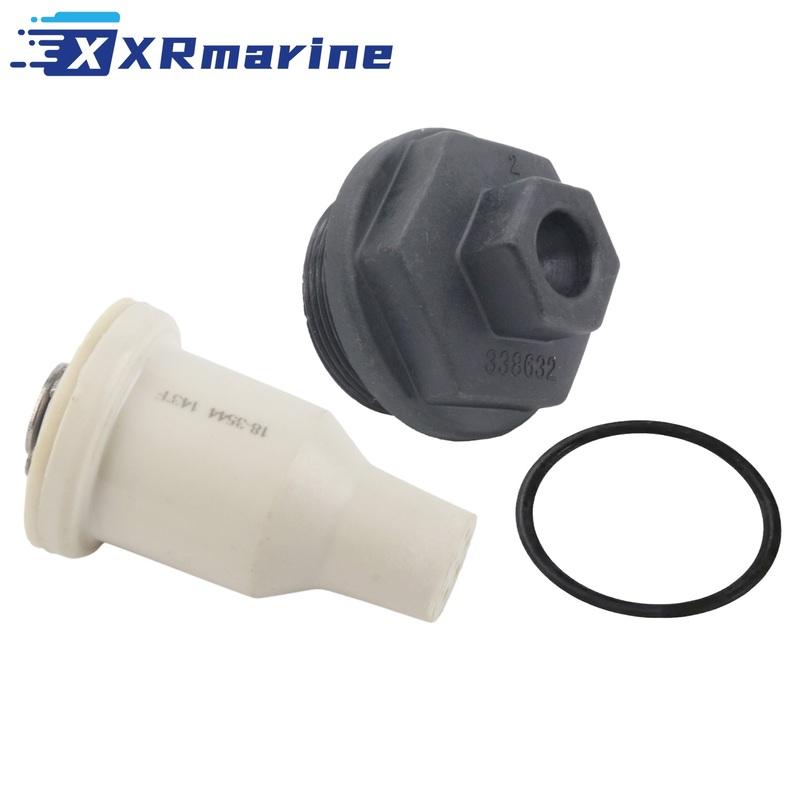 435491 Thermostatgehäuse mit O-Ring für Johnson Evinrude Außenbordmotor 4/6 Zylinder 90-175 PS Ersetzt 0435491 765559 338632 765636