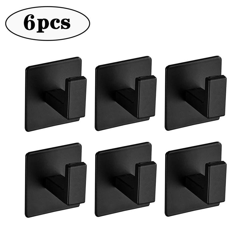 Adhesive Wall Hooks Mounted Door Cloth Keys Coat Bathroom Robe Hanger Kitchen Hardware Rack Shelf Bag Hook Organizer For Hanging