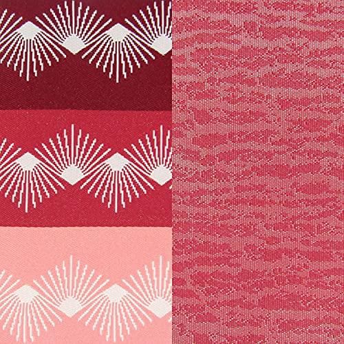 Damen Reversibler Halbbeiter Yukata Obi, Hergestellt in Japan, utas01 Rot