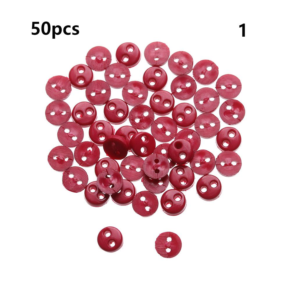50Pcs 4mm Mini Round Buttons Handmade Doll Clothes Decoration Buckles Candy Color Buttons DIY Doll Clothes Sewing Accessories
