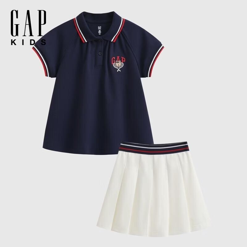 GAP Girls' Moisture-Wicking Bear Polo Set